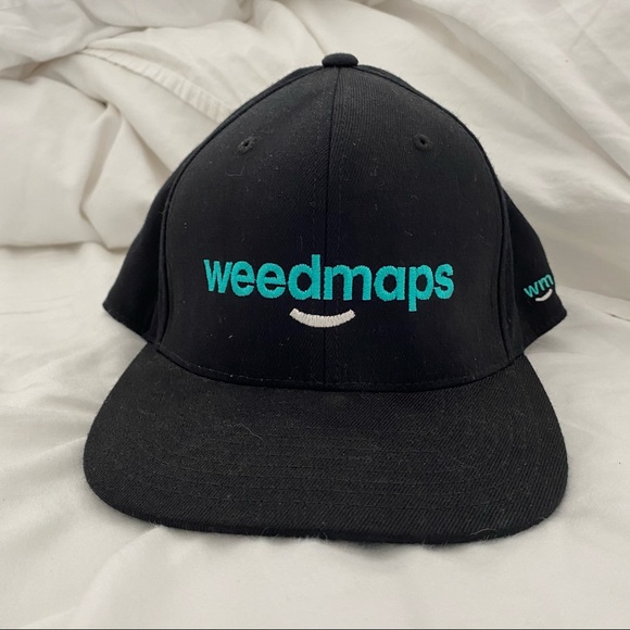 Weedmaps Black Snapback Hat - Picture 1 of 4